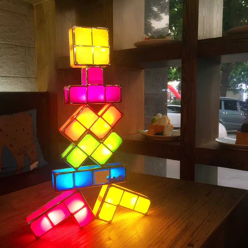 Stackable LED Light Set - Modular Interlocking Blocks