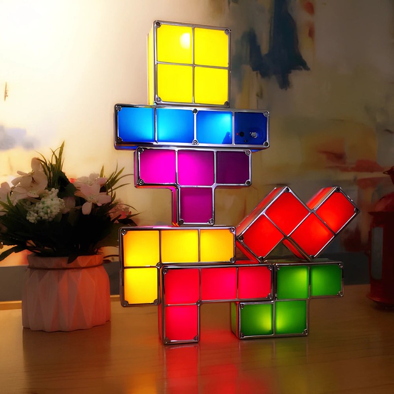 Stackable LED Light Set - Modular Interlocking Blocks