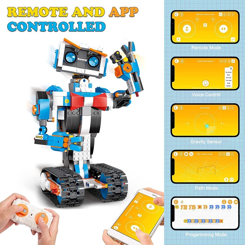 STEM Building Kit – Programmable Robot with Bluetooth Control