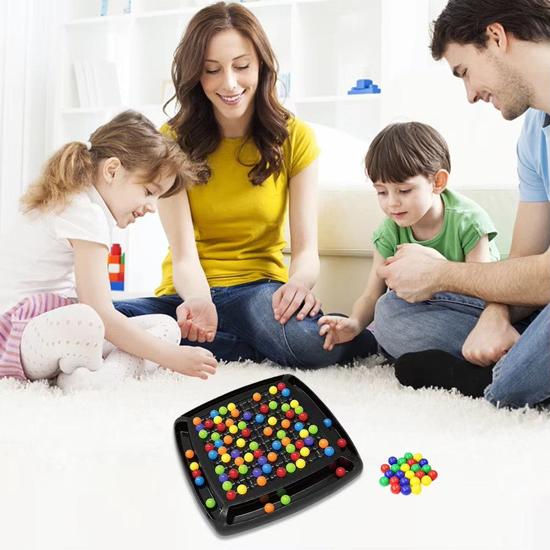 Strategy Board Game with Colored Marbles - Screen-Free Family Game