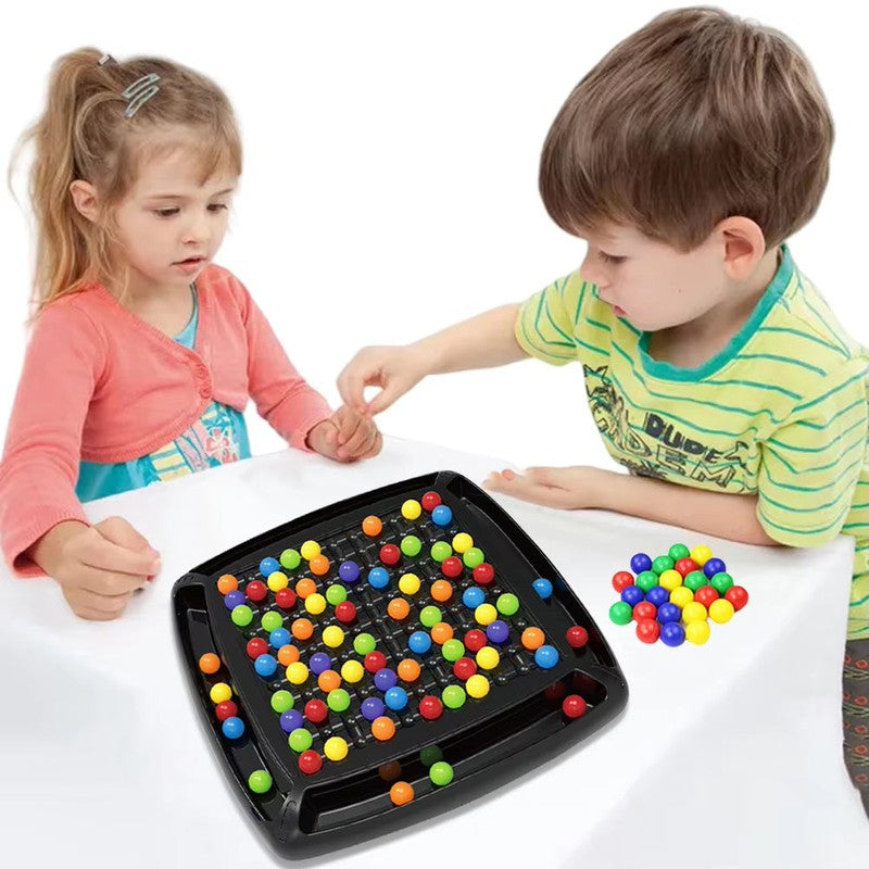 Strategy Board Game with Colored Marbles - Screen-Free Family Game