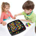 Strategy Board Game with Colored Marbles - Screen-Free Family Game
