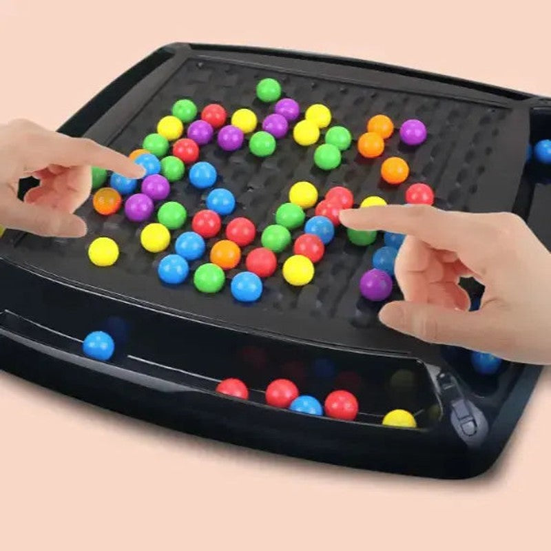 Strategy Board Game with Colored Marbles - Screen-Free Family Game