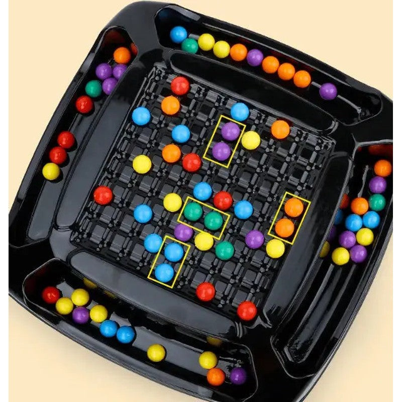 Strategy Board Game with Colored Marbles - Screen-Free Family Game