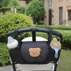 Stroller Organizer Bag - Bear Motif with Multiple Pockets