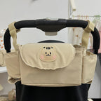Stroller Organizer Bag - Bear Motif with Multiple Pockets