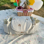 Stroller Organizer Bag - Bear Motif with Multiple Pockets