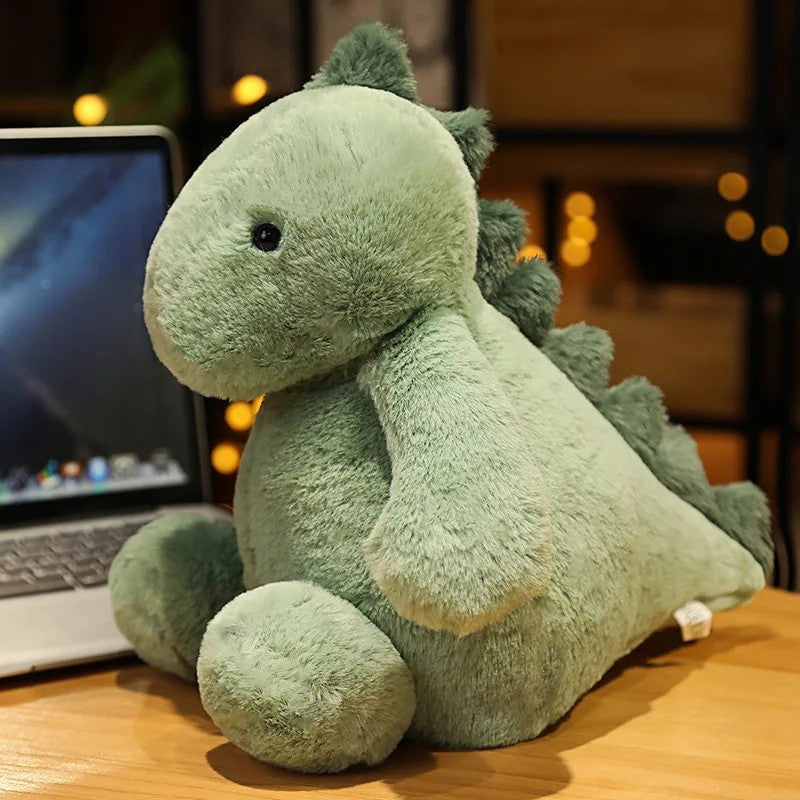 Stuffed Plush Animal Toy - Sitting Pose with Embroidered Details