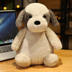 Stuffed Plush Animal Toy - Sitting Pose with Embroidered Details