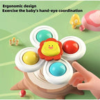 Suction-Cup Spinner Toy Set for Babies and Toddlers - 3-Pack