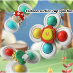 Suction-Cup Spinner Toy Set for Babies and Toddlers - 3-Pack