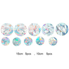 Sun Catcher Window Film Stickers - Iridescent Rainbow Effect
