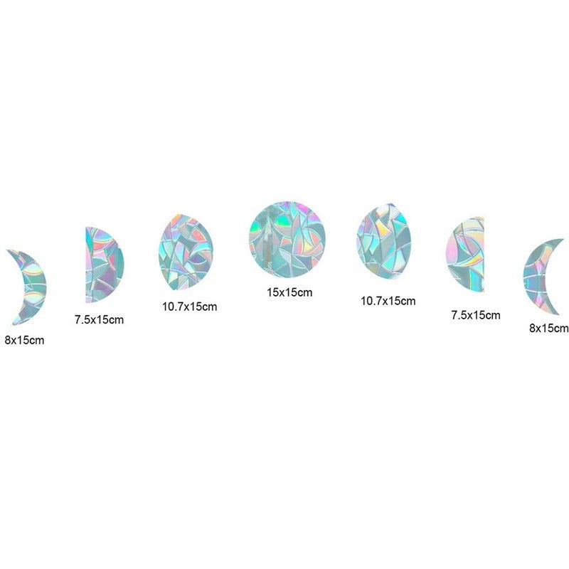 Sun Catcher Window Film Stickers - Iridescent Rainbow Effect