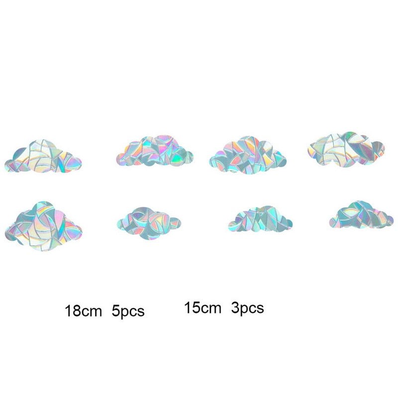 Sun Catcher Window Film Stickers - Iridescent Rainbow Effect