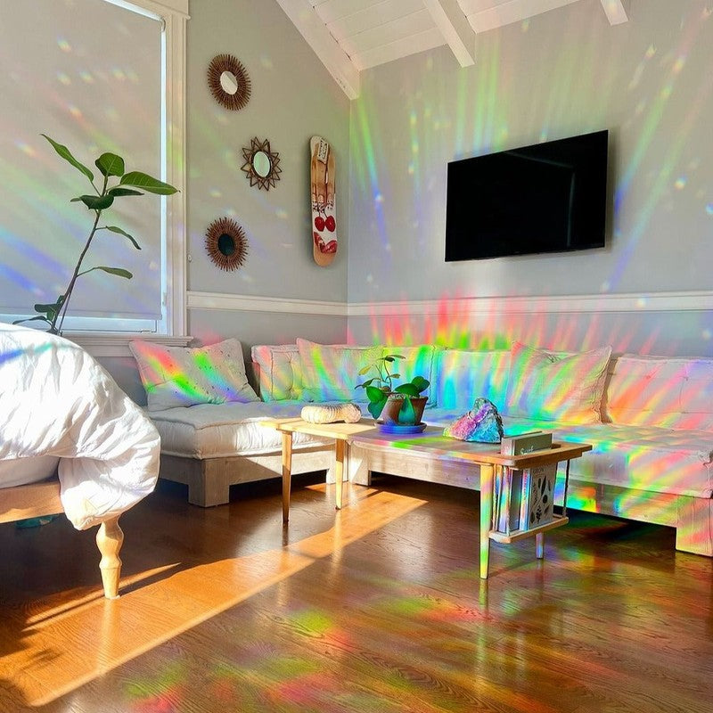 Sun Catcher Window Film Stickers - Iridescent Rainbow Effect