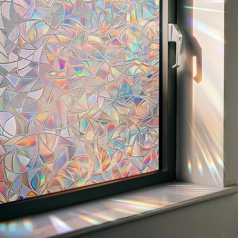 Sun Catcher Window Film Stickers - Iridescent Rainbow Effect