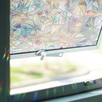 Sun Catcher Window Film Stickers - Iridescent Rainbow Effect