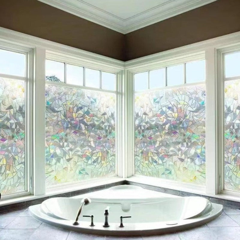 Sun Catcher Window Film Stickers - Iridescent Rainbow Effect