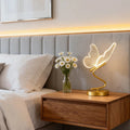 Table Lamp - Butterfly Wing with Brass Frame
