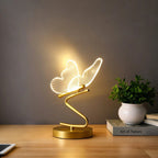 Table Lamp - Butterfly Wing with Brass Frame