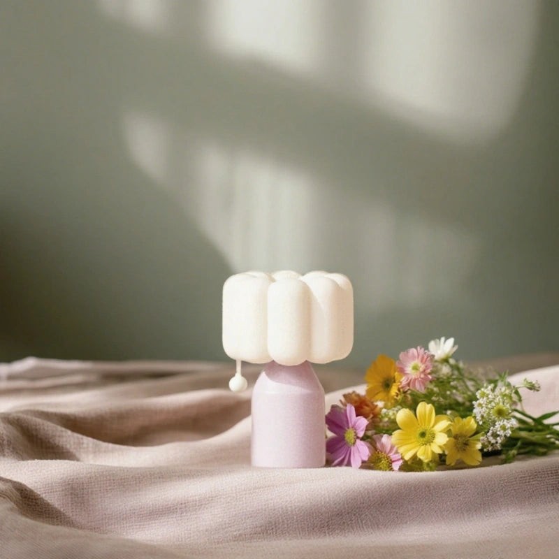 Table Lamp - Cloud-Shaped Head with Decorative Pendant