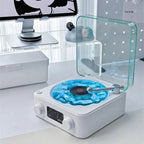 Table Lamp - Retro Vinyl Record Player with Clock and Speaker