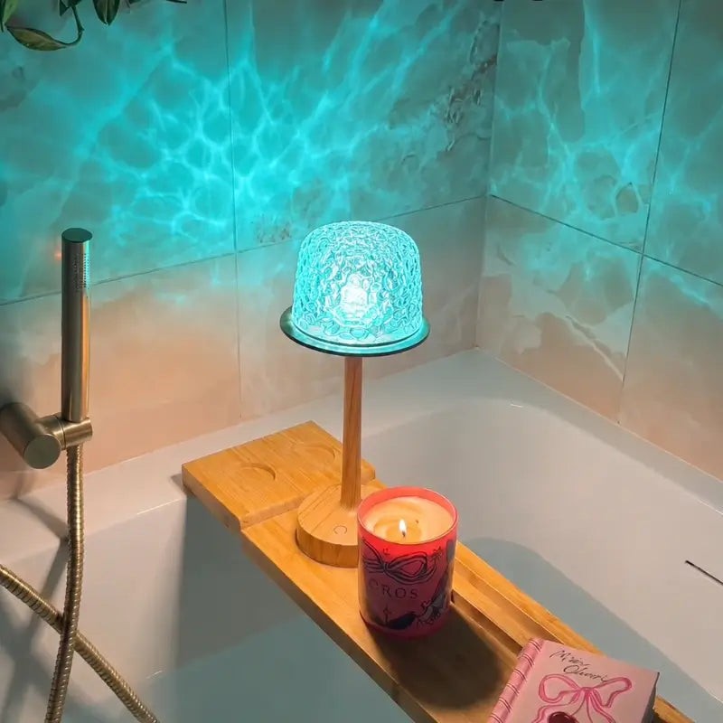 Table Lamp - Two-In-One with Aurora Light Projector