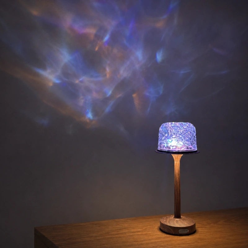 Table Lamp - Two-In-One with Aurora Light Projector