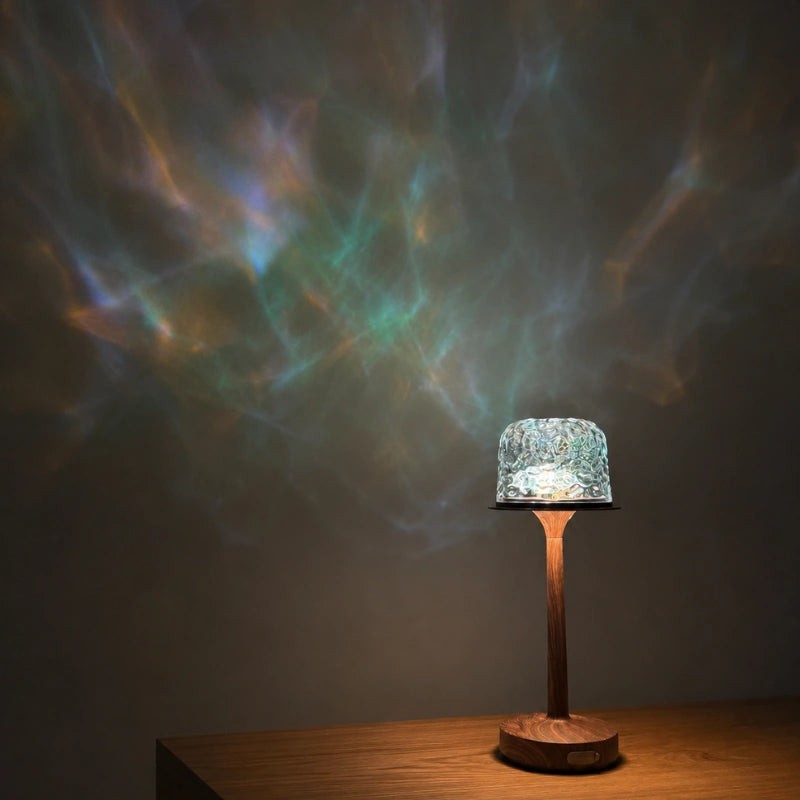 Table Lamp - Two-In-One with Aurora Light Projector