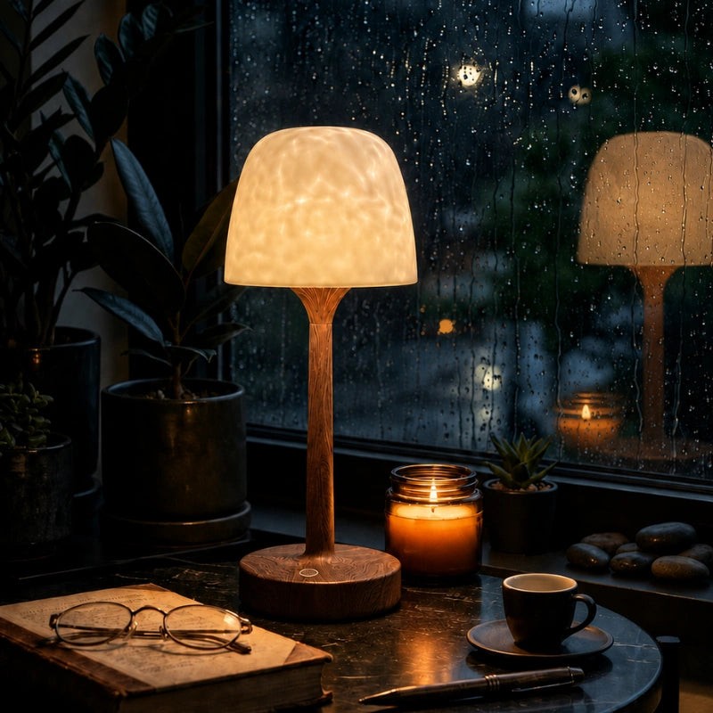 Table Lamp - Two-In-One with Aurora Light Projector