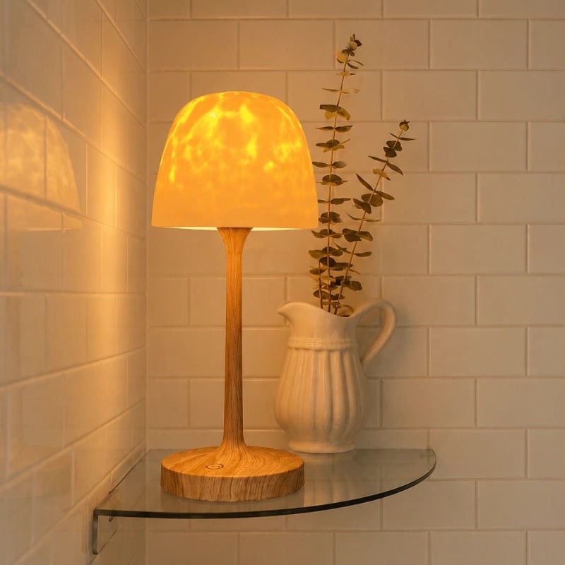 Table Lamp - Two-In-One with Aurora Light Projector