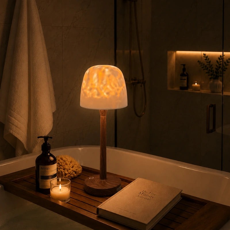 Table Lamp - Two-In-One with Aurora Light Projector