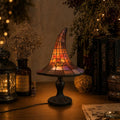 Table Lamp - Witch-Hat Shape with Mosaic Panels