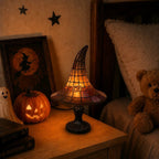 Table Lamp - Witch-Hat Shape with Mosaic Panels