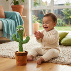 Talking Cactus Plush Toy - Rhythm Moving with Voice Repeat Function