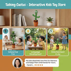 Talking Cactus Plush Toy - Rhythm Moving with Voice Repeat Function