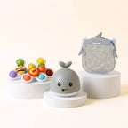Toddler Bath Toy Bundle - Whale Sprayer and Fidget Spinner Set