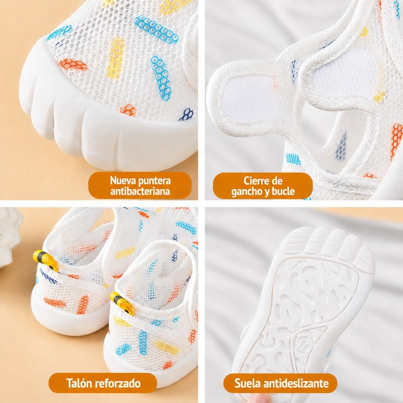Toddler Sandals - Closed Toe Hook and Loop Strap