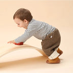 Toddler Sock Shoes - Slip-On Rubber Sole with Fold-Over Cuff