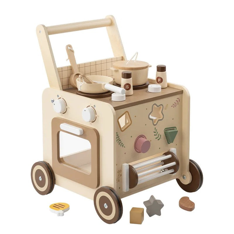 Toy Activity Cube with Push Walker - Multicolor