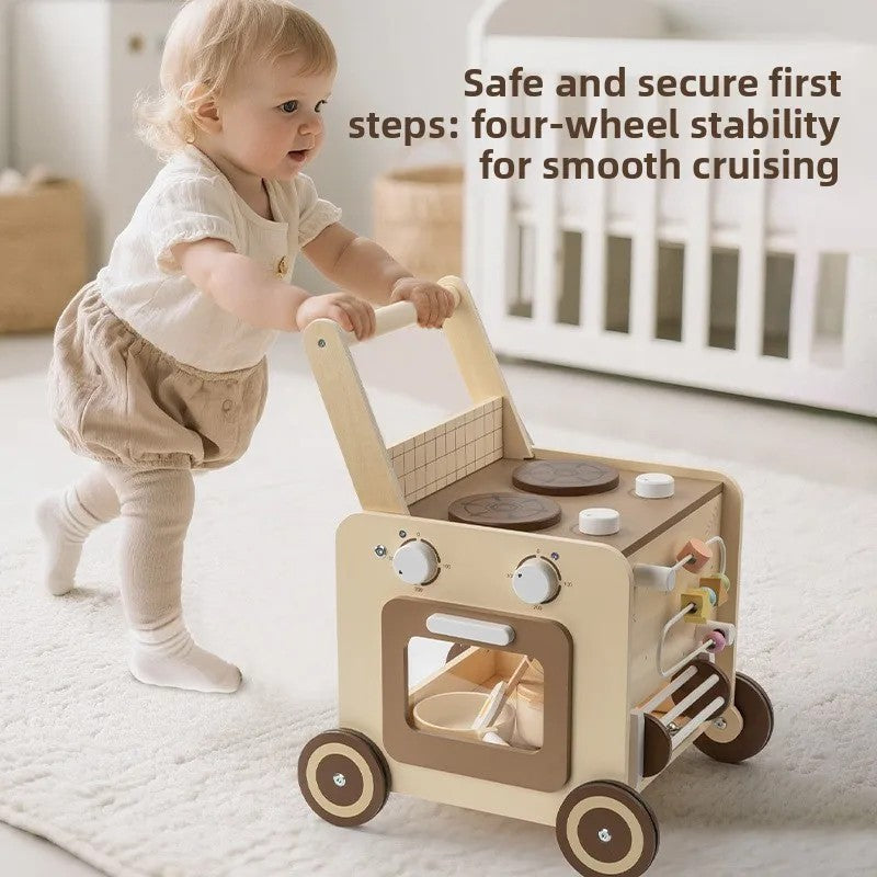Toy Activity Cube with Push Walker - Multicolor