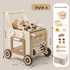 Toy Activity Cube with Push Walker - Multicolor