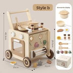 Toy Activity Cube with Push Walker - Multicolor