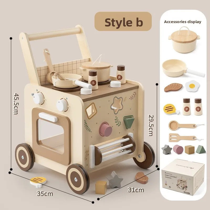 Toy Activity Cube with Push Walker - Multicolor