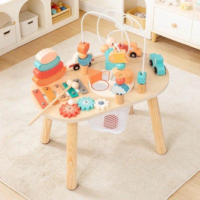 Toy Activity Table - Multi-Colored Stations