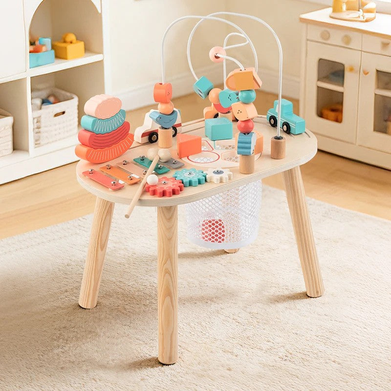 Toy Activity Table - Multi-Colored Stations
