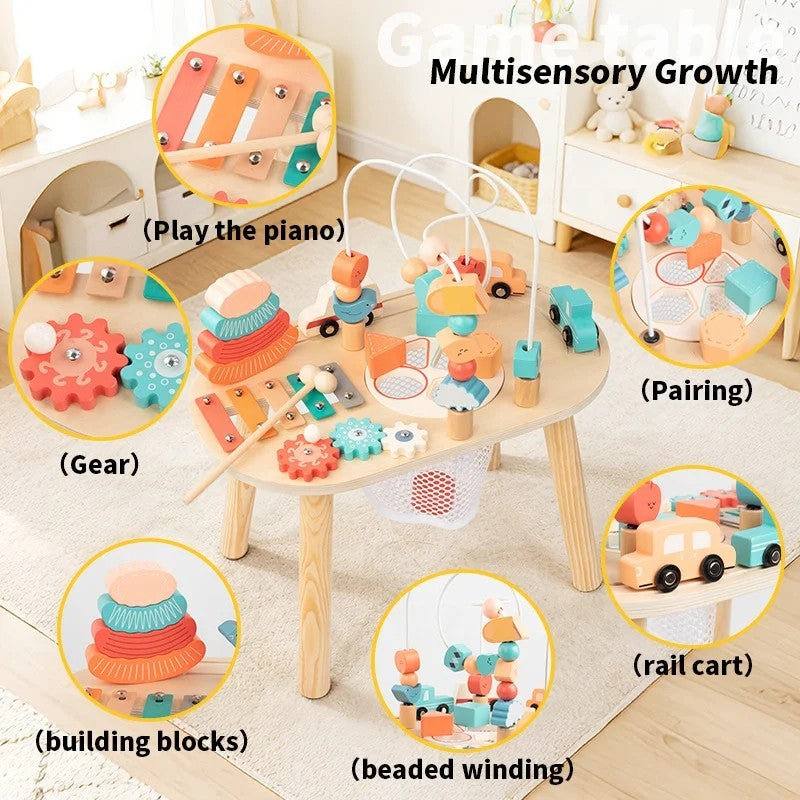 Toy Activity Table - Multi-Colored Stations