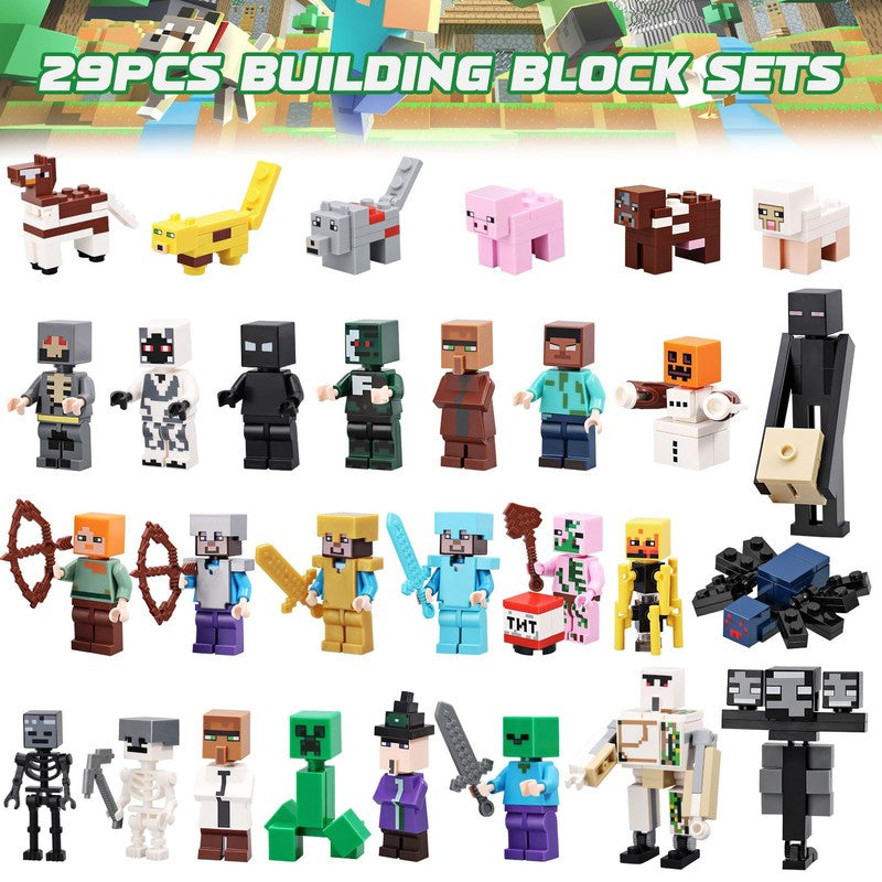 Toy Advent Calendar with Building Block Figures