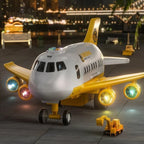 Toy Airplane with LED Lights and Inertia Wheel