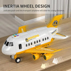 Toy Airplane with LED Lights and Inertia Wheel